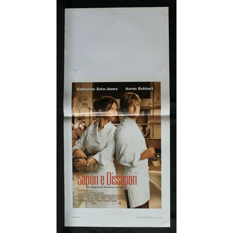 SAPORI E DISSAPORI - Hicks - Jones, Eckhart - LOCANDINA ORIGINALE 2007