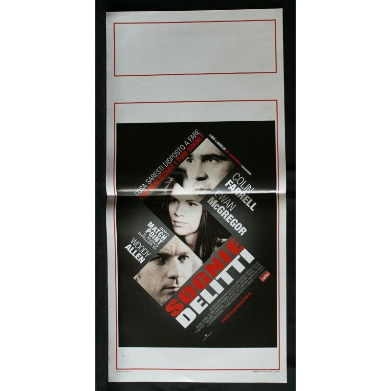 SOGNI E DELITTI - Allen - Farrell, McGregor - LOCANDINA ORIGINALE 2007