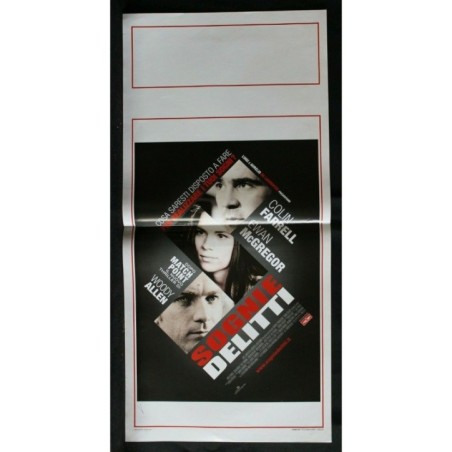 SOGNI E DELITTI - Allen - Farrell, McGregor - LOCANDINA ORIGINALE 2007