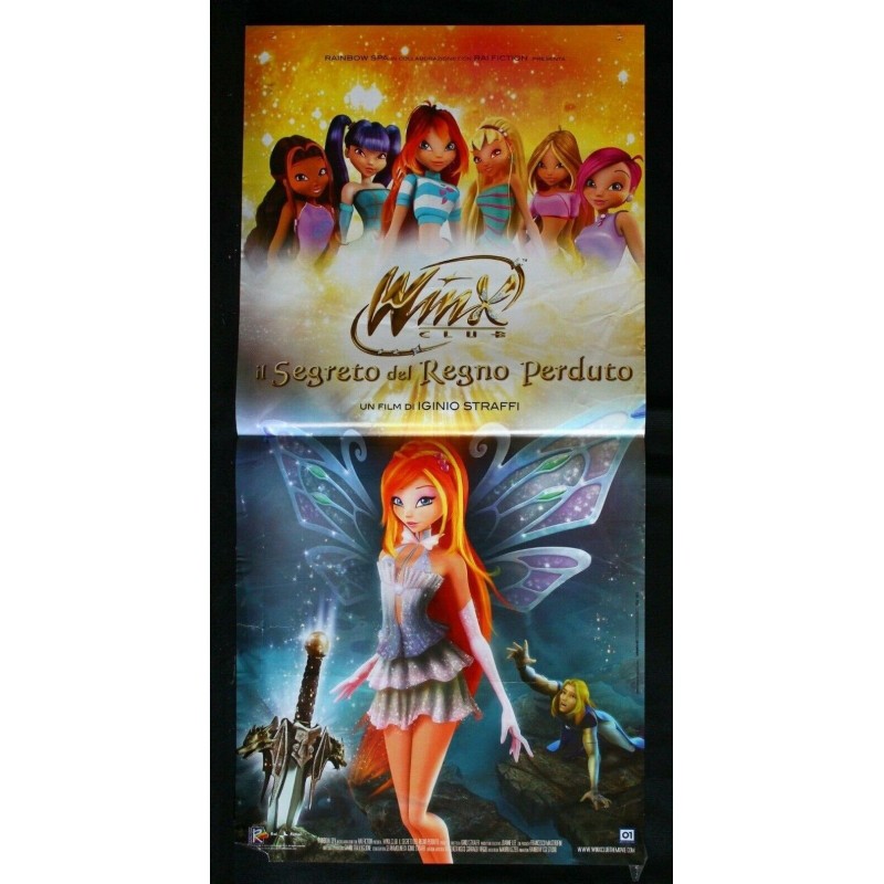 WINX CLUB - Straffi - Ciampa, Liberatori - LOCANDINA ORIGINALE 2007
