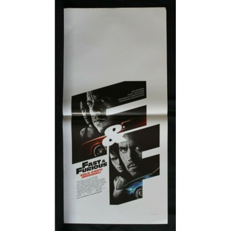 FAST & FURIOUS - Lin - Diesel, Walker - LOCANDINA ORIGINALE 2009