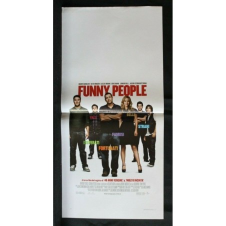 FUNNY PEOPLE - Apatow - Sandler, Rogen - LOCANDINA ORIGINALE 2009