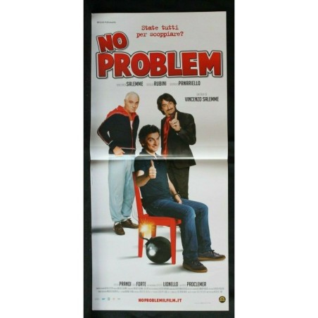 NO PROBLEM - Salemme - Salemme, Panariello - LOCANDINA ORIGINALE 2008