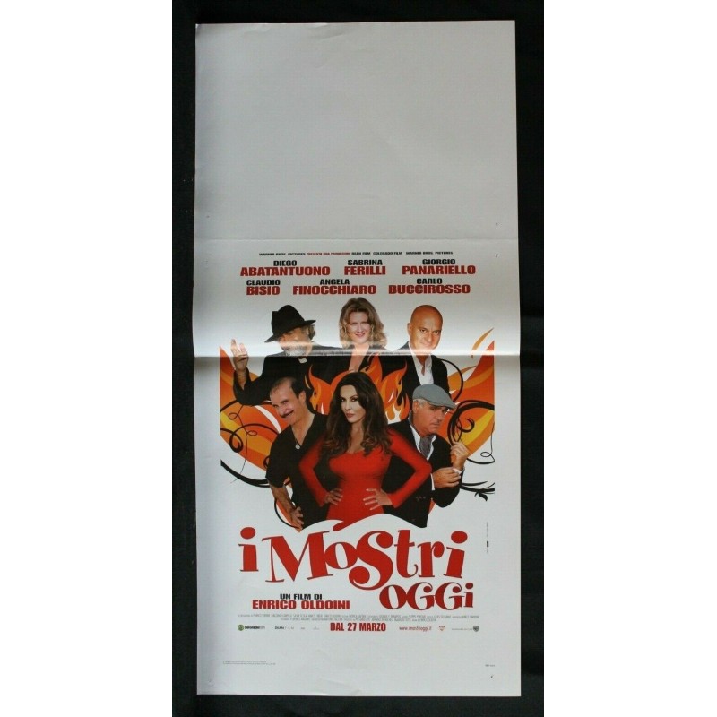 I MOSTRI OGGI - Oldoini - Abatantuono, Panariello - LOCANDINA ORIGINALE 2009