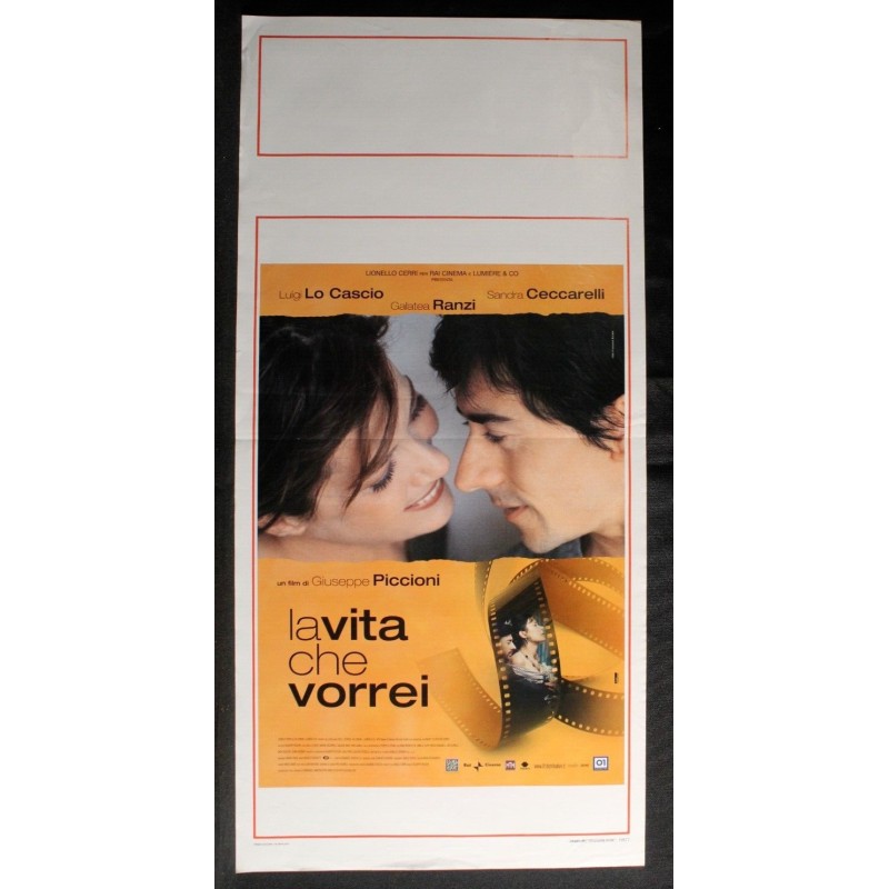 LA VITA CHE VORREI - Piccioni - Cascio, Ceccarelli - LOCANDINA ORIGINALE 2004