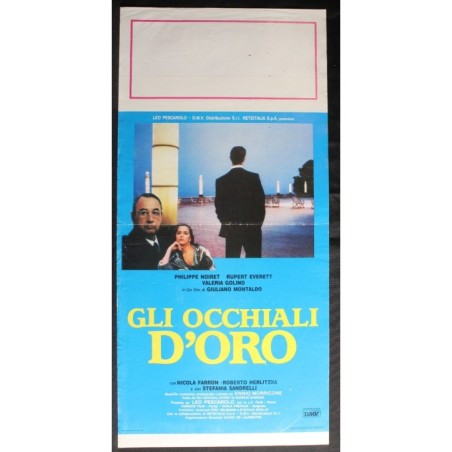 GLI OCCHIALI D'ORO - Montaldo - Everett, Noiret - LOCANDINA ORIGINALE 1987