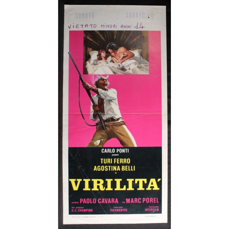 VIRILITA - Cavara - Belli, Ferro - LOCANDINA ORIGINALE 1974