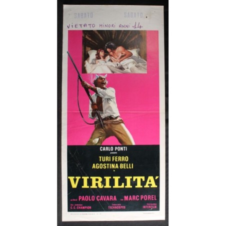 VIRILITA - Cavara - Belli, Ferro - LOCANDINA ORIGINALE 1974