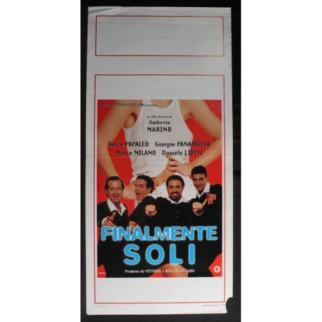 FINALMENTE SOLI - Marino - Papaleo, Panariello - LOCANDINA ORIGINALE 1997