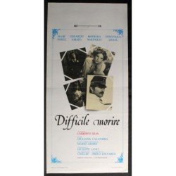 DIFFICILE MORIRE - Silva - Adorf, Calandra - LOCANDINA ORIGINALE 1977