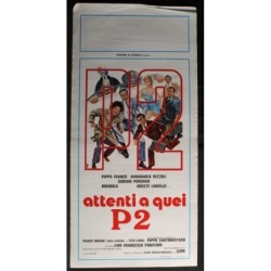 ATTENTI A QUEI P2 - Pingitore - Rizzoli, Franco - LOCANDINA ORIGINALE 1982