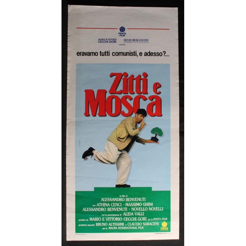 ZITTI E MOSCA - Benvenuti - Ghini, Valli - LOCANDINA ORIGINALE 1991