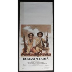 DOMANI ACCADRA - Luchetti - Guidelli, Hendel - LOCANDINA ORIGINALE 1988