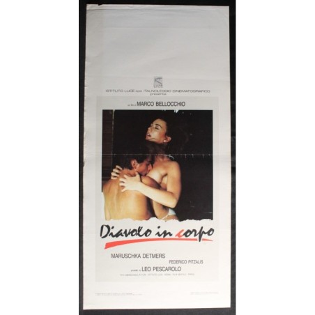 DIAVOLO IN CORPO - Bellocchio - Detmers, Pitzalis -LOCANDINA ORIGINALE 1986