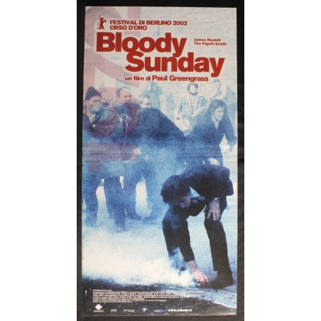 BLOODY SUNDAY - Greengrass - Gildea, Nesbitt - LOCANDINA ORIGINALE 2002