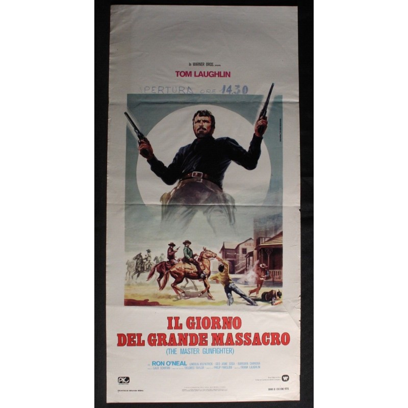 IL GIORNO DEL GRANDE MASSACRO - Laughlin - Laughlin, O'Neal -LOCANDINA ORIG 1975