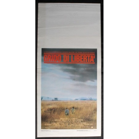 GRIDO DI LIBERTA - Attenborough - Kline, Washington - LOCANDINA ORIGINALE 1987