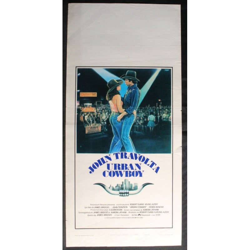 URBAN COWBOY - Bridges - Travolta, Winger - LOCANDINA ORIGINALE 1980