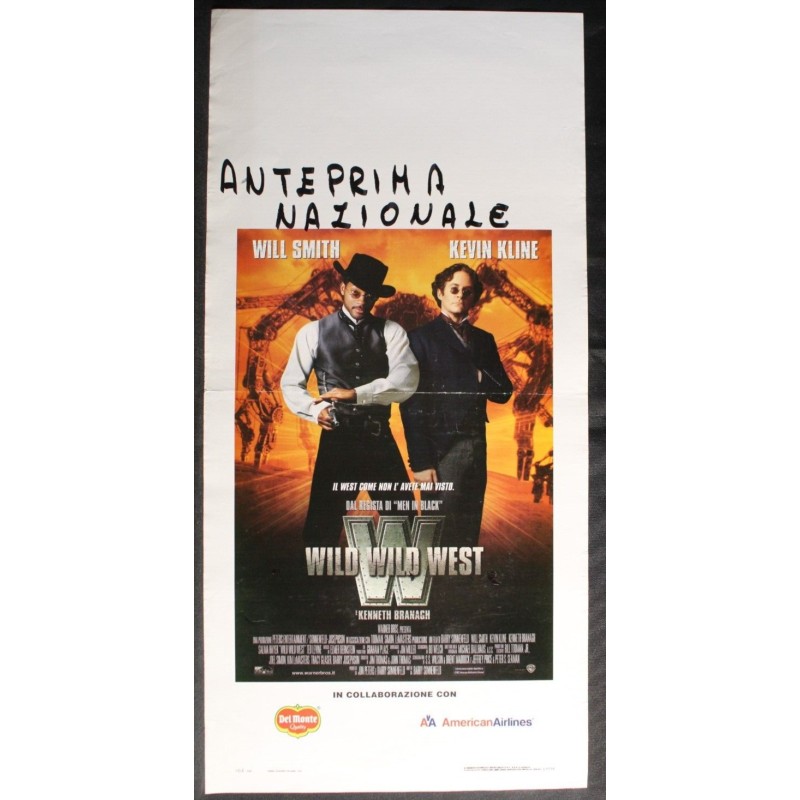 WILD WILD WEST - Sonnenfeld - Smith, Kline - LOCANDINA ORIGINALE 1999
