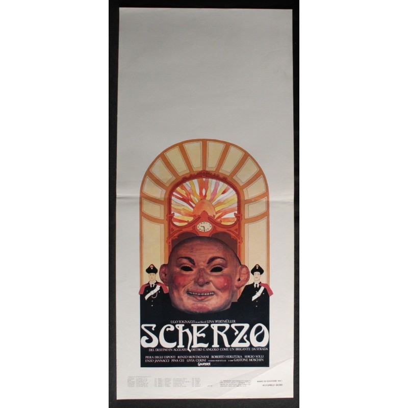 SCHERZO - Wertmüller - Tognazzi, Montagnani - LOCANDINA ORIGINALE 1983