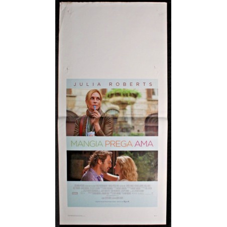 MANGIA PREGA AMA - Murphy - Bardem, Roberts - LOCANDINA ORIGINALE 2010