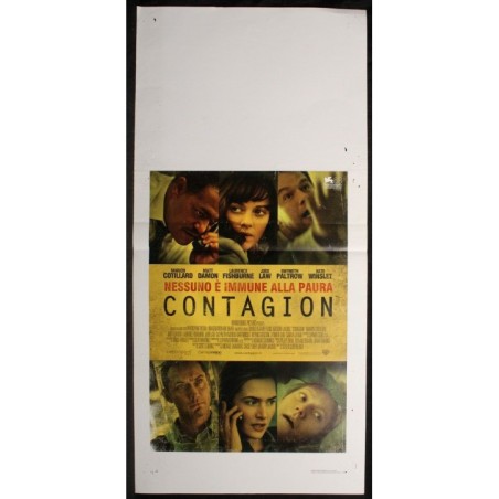 CONTAGION - Soderbergh - Cotillard, Damon - LOCANDINA ORIGINALE 2011