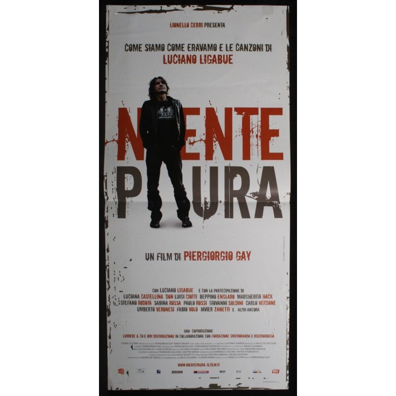NIENTE PAURA - Gay - Castellina, Ligabue - LOCANDINA ORIGINALE 2010