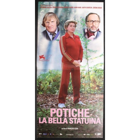POTICHE LA BELLA STATUINA - Ozon - Depardieu, Deneuve - LOCANDINA ORIGINALE 2010
