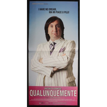 QUALUNQUEMENTE - Manfredonia - Indovina, Albanese - LOCANDINA ORIGINALE 2011