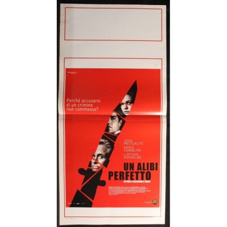 UN ALIBI PERFETTO - Hyams - Metcalfe, Tamblyn - LOCANDINA ORIGINALE 2009