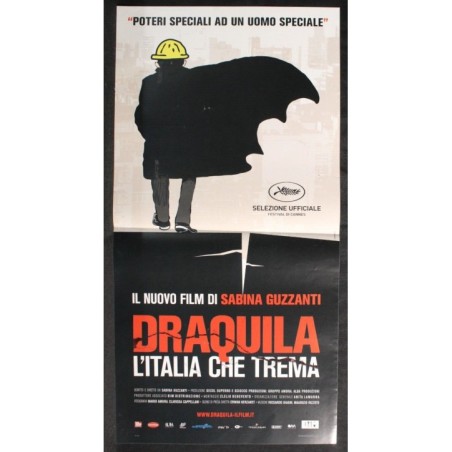 DRAQUILA L'ITALIA CHE TREMA - Guzzanti - Guzzanti - LOCANDINA ORIGINALE 2010