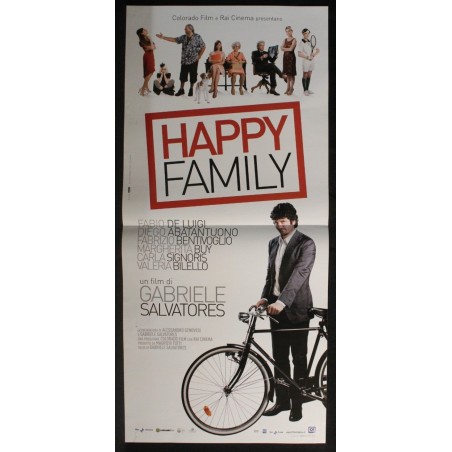 HAPPY FAMILY - Salvatores - Abatantuono, De Luigi - LOCANDINA ORIGINALE 2010