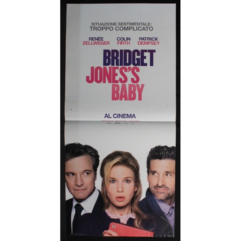 BRIDGET JONES'S BABY - Maguire - Firth, Zellweger - LOCANDINA ORIGINALE 2016