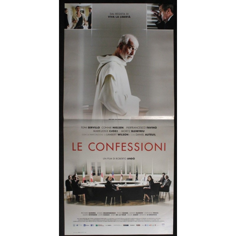 LE CONFESSIONI - Andò - Nielsen, Servillo - LOCANDINA ORIGINALE 2016