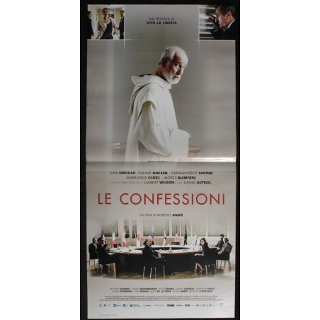 LE CONFESSIONI - Andò - Nielsen, Servillo - LOCANDINA ORIGINALE 2016