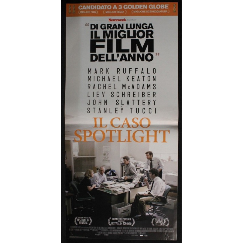IL CASO SPOTLIGHT - McCarthy - Keaton, Ruffalo - LOCANDINA ORIGINALE 2015