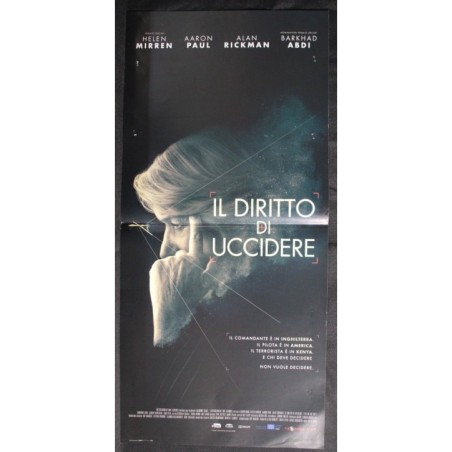 IL DIRITTO DI UCCIDERE - Hood - Paul, Mirren - LOCANDINA ORIGINALE 2015
