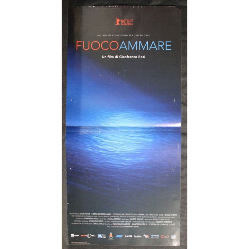 FUOCOAMMARE - Rosi - Cucina, Pucillo - LOCANDINA ORIGINALE 2016