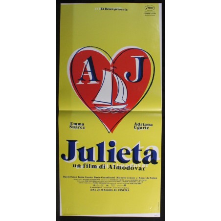 JULIETA - Almodóvar - Ugarte, Suárez - LOCANDINA ORIGINALE 2016