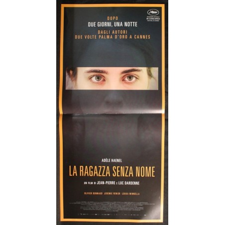 LA RAGAZZA SENZA NOME - Dardenne - Bonnaud, Haenel - LOCANDINA ORIGINALE 2016