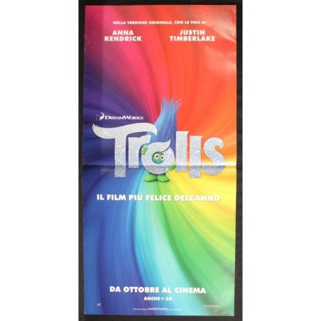 TROLLS - Dohrn, Mitchell - Timberlake, Kendrick - LOCANDINA ORIGINALE 2016