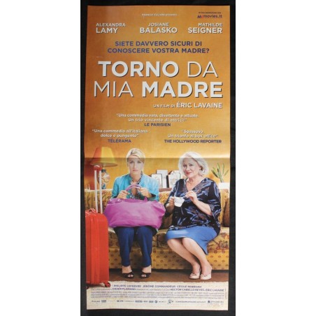 TORNO DA MIA MADRE - Lavaine - Lamy, Balasko - LOCANDINA ORIGINALE 2016