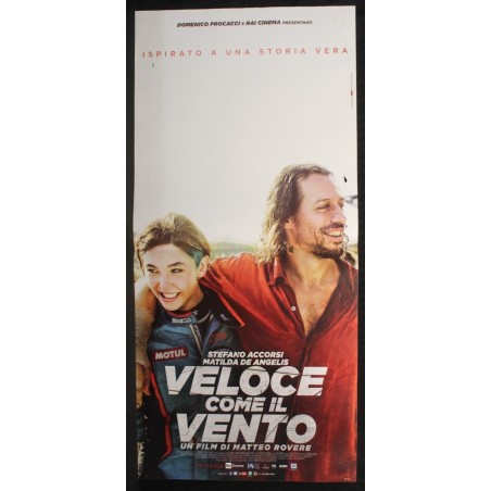 VELOCE COME IL VENTO - Rovere - De Angelis, Accorsi - LOCANDINA ORIGINALE 2016