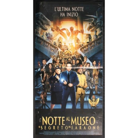 NOTTE AL MUSEO IL SEGRETO DEL FARAONE-Levy-Williams, Stiller-LOCANDINA ORIG 2014