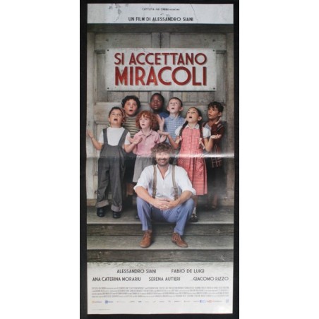 SI ACCETTANO MIRACOLI - Siani - De Luigi, Siani - LOCANDINA ORIGINALE 2015