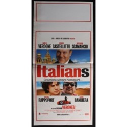 ITALIANS - De Laurentiis - Verdone, Castellitto - LOCANDINA ORIGINALE 2009