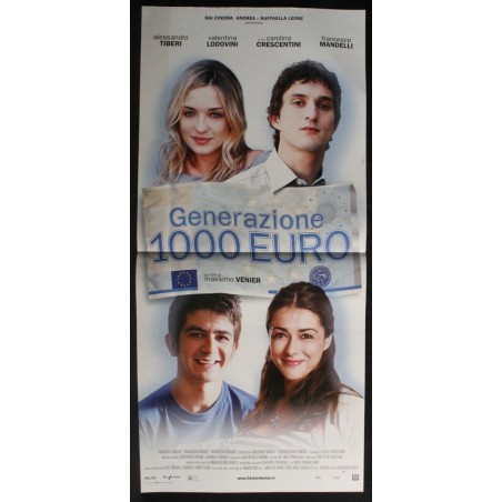 GENERAZIONE 1000 EURO - Venier - Tiberi, Lodovini - LOCANDINA ORIGINALE 2009