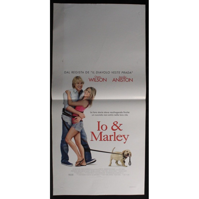IO & MARLEY - Frankel - Aniston, Wilson - LOCANDINA ORIGINALE 2008