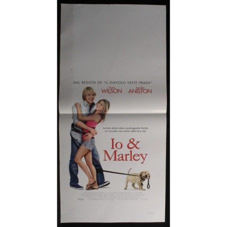 IO & MARLEY - Frankel - Aniston, Wilson - LOCANDINA ORIGINALE 2008