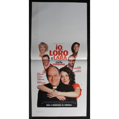 IO LORO E LARA - Verdone - Chiatti, Bonaiuto - LOCANDINA ORIGINALE 2010